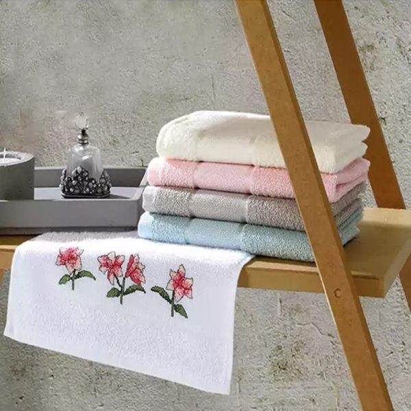 Toalha Lavabo Felpudo Para Bordar Torino Ii Liso
