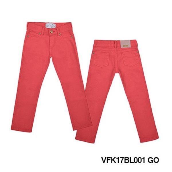 Calça Brim Lycra Color Feminina
