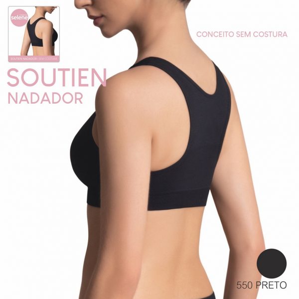 Sutiã Decote Nadador Sem Costura
