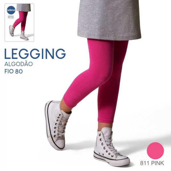 Legging Infantil Liso Fio 80