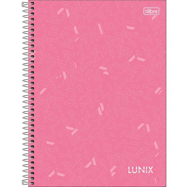 Caderno Universitário Capa Dura  1 Matéria Lunix 80 Folhas