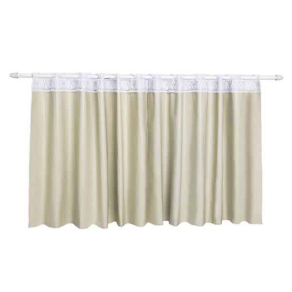 Cortina Para Pia Pvc Renda 2,00M X 0,80M