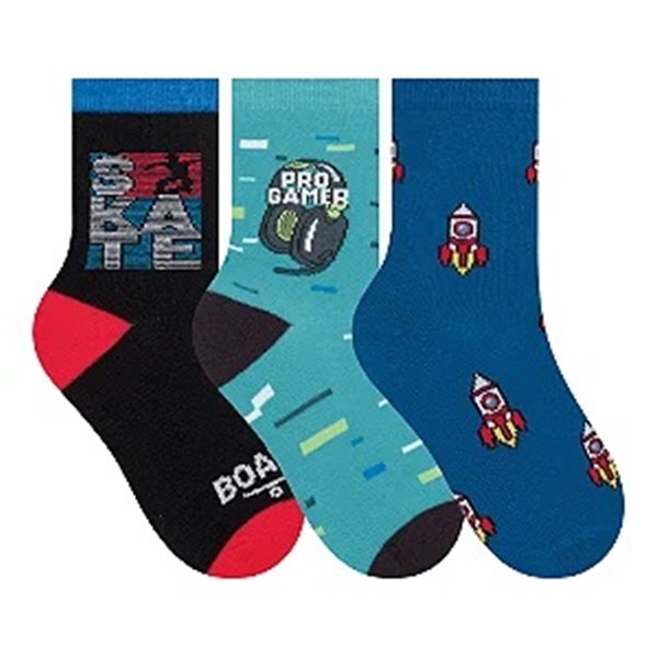 Meias Infantil Cano Longo - Kit 3 Pares