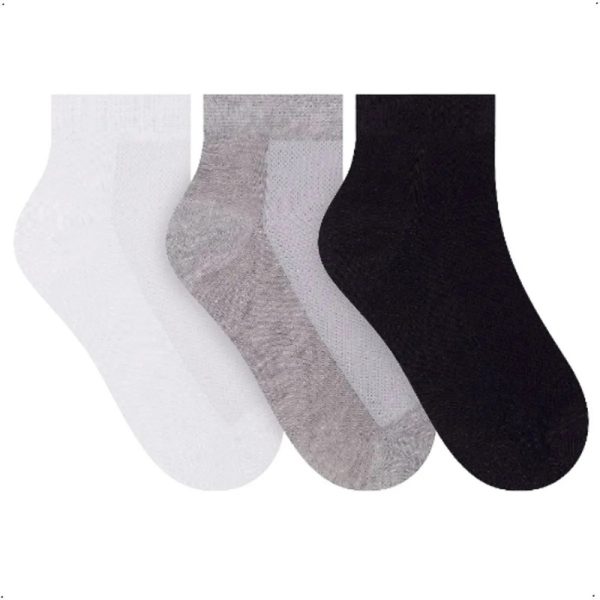 Meias Esportiva Cano Curto - Kit 3 Pares