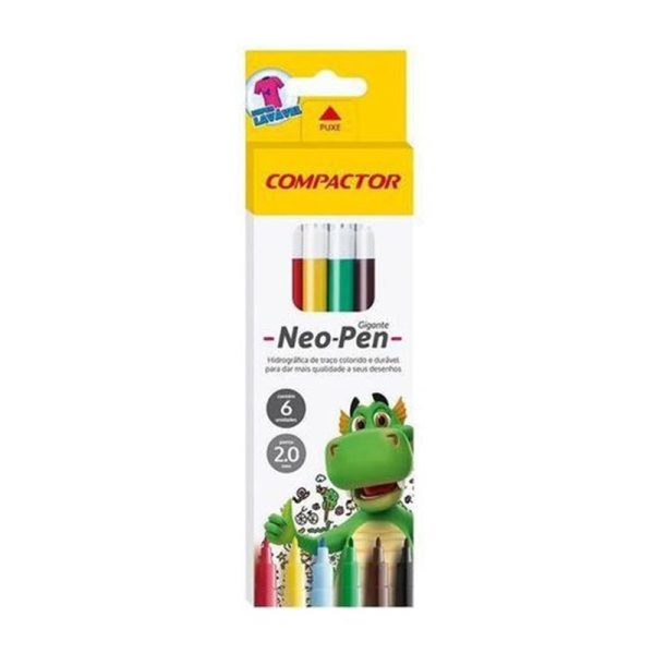Hidrográfica Neo-Pen Gigante C/ 6 Cores